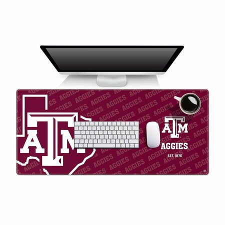 CONVENIENCE CONCEPTS 35.4 x 15.7 in. Texas A&M Aggies Logo Series Desk Pad Multi Color HI4250451